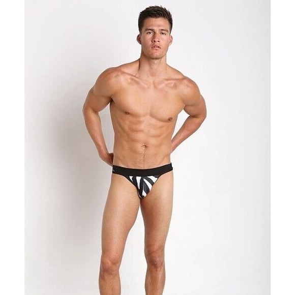 Vintage Tulio Lycra Zebra Print Power Pouch 3-way Jockstrap Thong - Medium - Picture 4 of 4